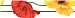 Monokolor Маки бордюр желтый-красный, 60x250, 270041
