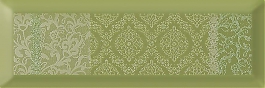 METRO Locroix 09, декор лакруа 09 настенный для кухни, 10х30, зеленый