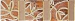 Пьетра бкоралл бордюр настенный, широкий, 20x5,7