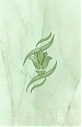Елена зеленый декор Цветок настенный, 20x30