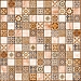 Орнелла, 5032-0199, арт-мозаика коричневый, 30х30, керамогранит.